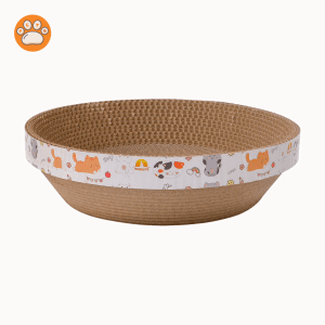 Bowl-Shaped Cat Bed & Scratch Pad – Durable Honeycomb Mesh Design