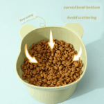 High-Foot Cartoon Bear Pet Bowl – Anti-Spill, Neck-Protective Design - Image 4