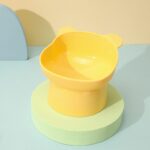 High-Foot Cartoon Bear Pet Bowl – Anti-Spill, Neck-Protective Design - Image 9