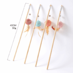 Wooden Pole Cat Teaser Wand – Interactive Jute Rope Toy - Image 3